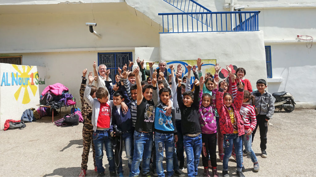 Diese Kinder können dank dem Flüchtlingsdienst der Jesuiten die Grundschule Al Nour 1 in Baalbek (Libanon) besuchen. | © Stiftung Jesuiten weltweit