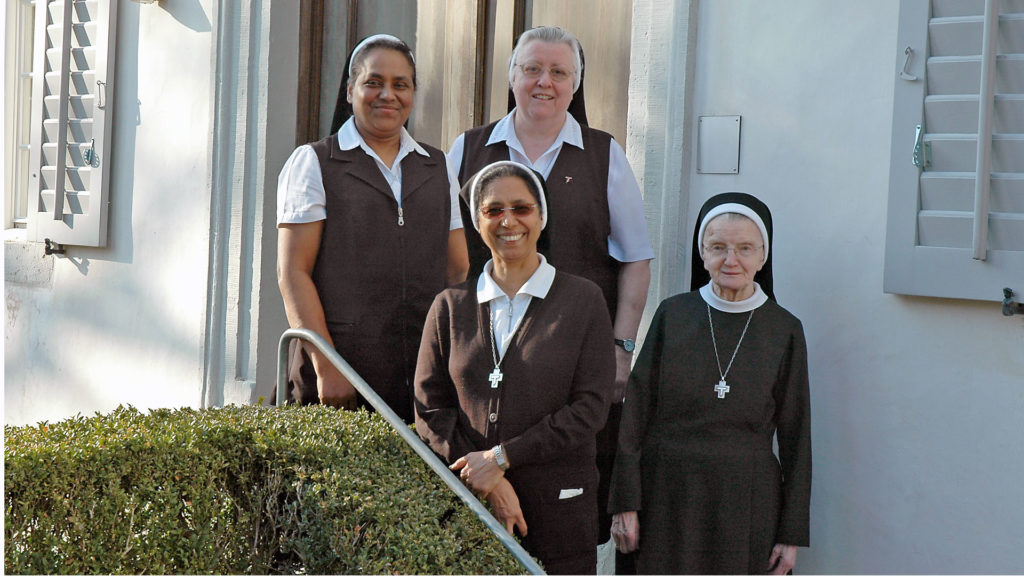 Sie sind die vier letzten Erlenbader Franziskanerinnen in Mariastein – im Lauf von 84 Jahren hatten über 90 Schwestern am Wallfahrtsort gewirkt. | © P. Notker Strässle OSB, Mariastein
