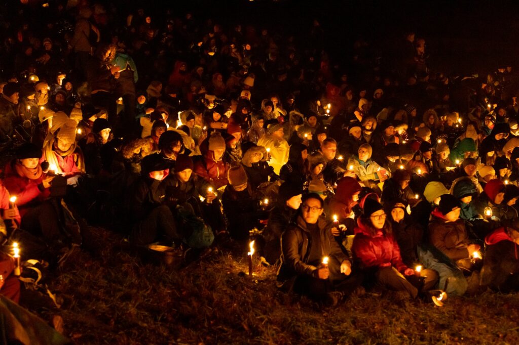Hunderte von Lichtern an der Erlebnisnacht des Ranfftreffens 2019. | © Jungwacht Blauring Schweiz