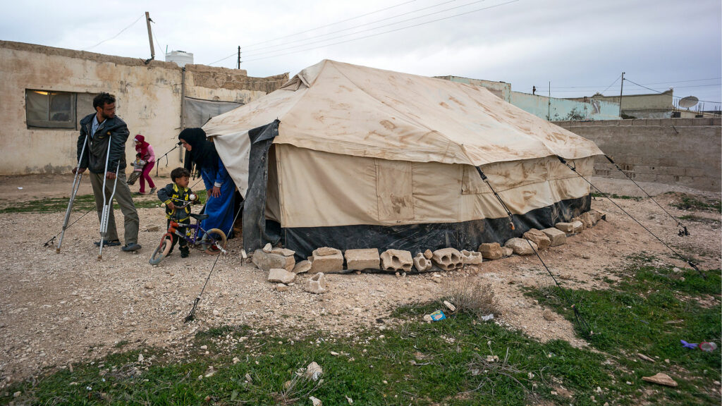Syrische Flüchtlinge in Jordanien: Keine heilige Familie, nichts ist heil. Ist da auch für sie ein Licht? | © Alexandra Wey/Caritas
