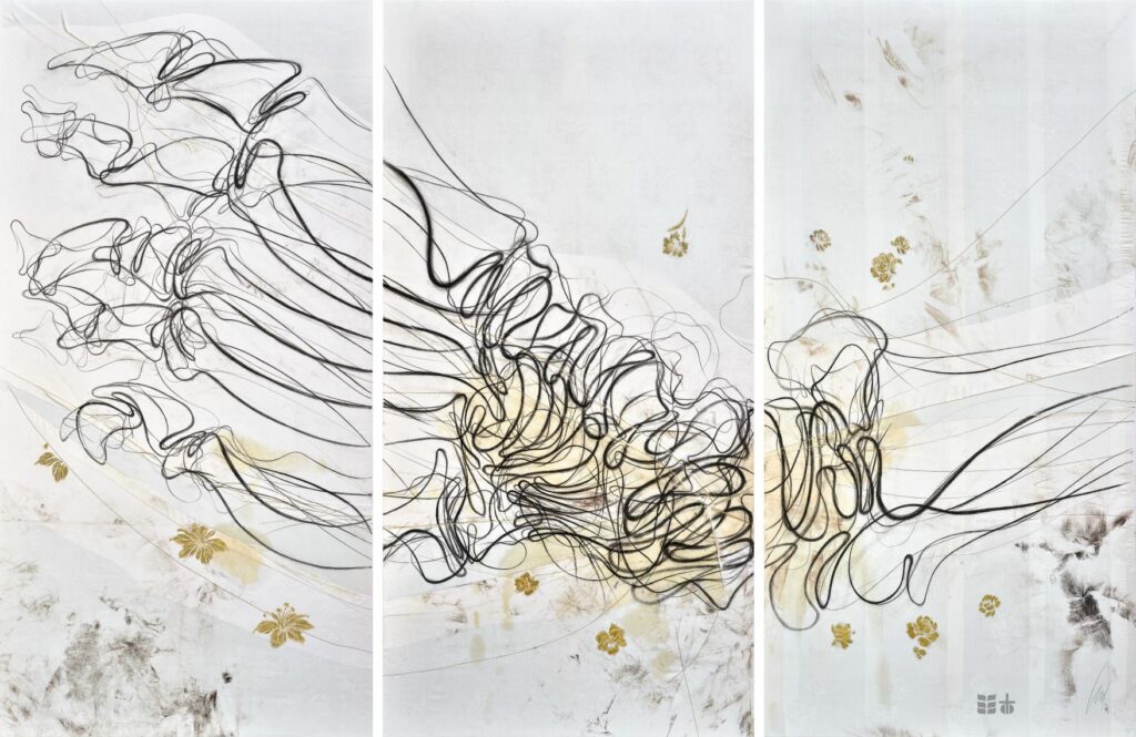 «Du stellst meine Füsse auf weiten Raum», lautet der Titel des Hungertuches, benannt nach dem Psalmvers 31, 9. | © Dieter Härtl / Misereor